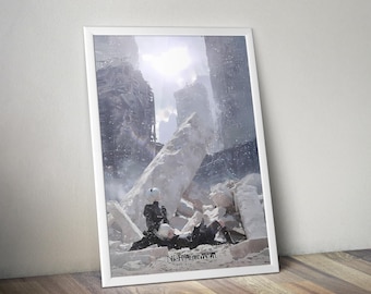 NieR Automata Poster | Indie Game Wandkunst | Videospiel Druck | Gemütliches Gaming Dekor | Gamer Zimmer Poster | Geschenk für Gamer