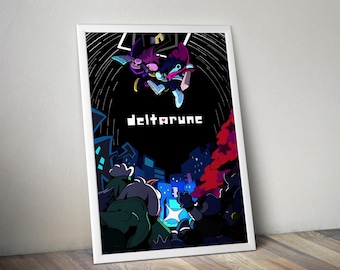 Undertale Deltarune Poster | Indie Game Wandkunst | Videospiel Druck | Gemütliches Gaming Dekor | Gamer Zimmer Poster | Geschenk für Gamer