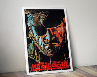 Metal Gear Solid Poster | Indie Game Wandkunst | Videospiel Druck | Gemütliches Gaming Dekor | Gamer Zimmer Poster | Geschenk für Gamer