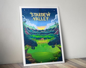 Stardew Valley Poster | Indie Game Wandkunst | Videospiel Druck | Gemütliches Gaming Dekor | Gamer Zimmer Poster | Geschenk für Gamer