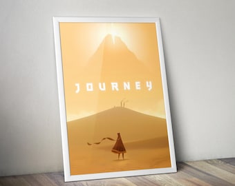 Reise Spiel Poster | Indie Game Wandkunst | Videospiel Druck | Gemütliches Gaming Dekor | Gamer Zimmer Poster | Geschenk für Gamer