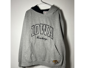 Iowa Hawkeyes Men's Vintage Footlocker Embroidered Hoodie Sweatshirt Size XL EUC
