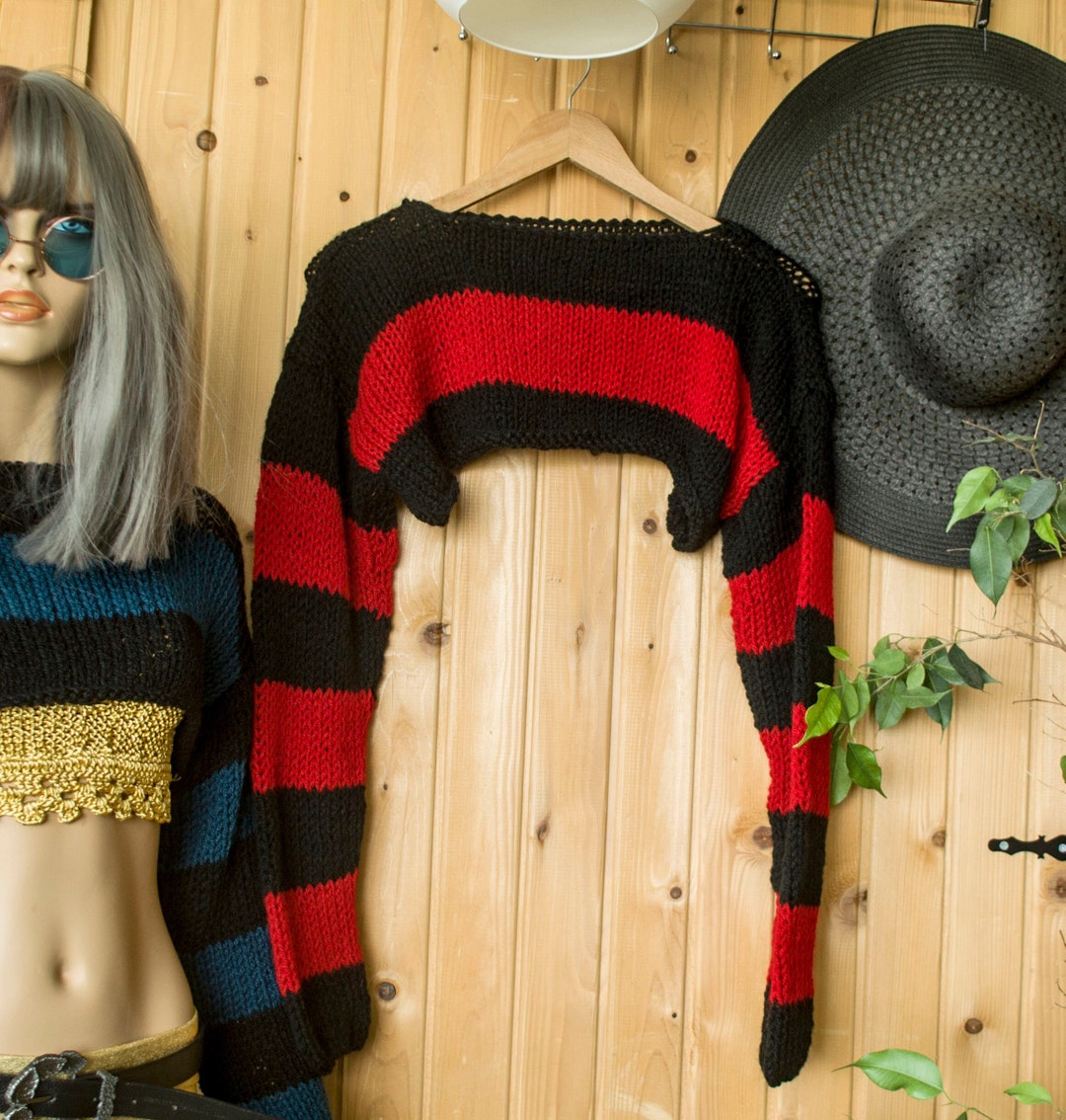 Crop top sweater black deals