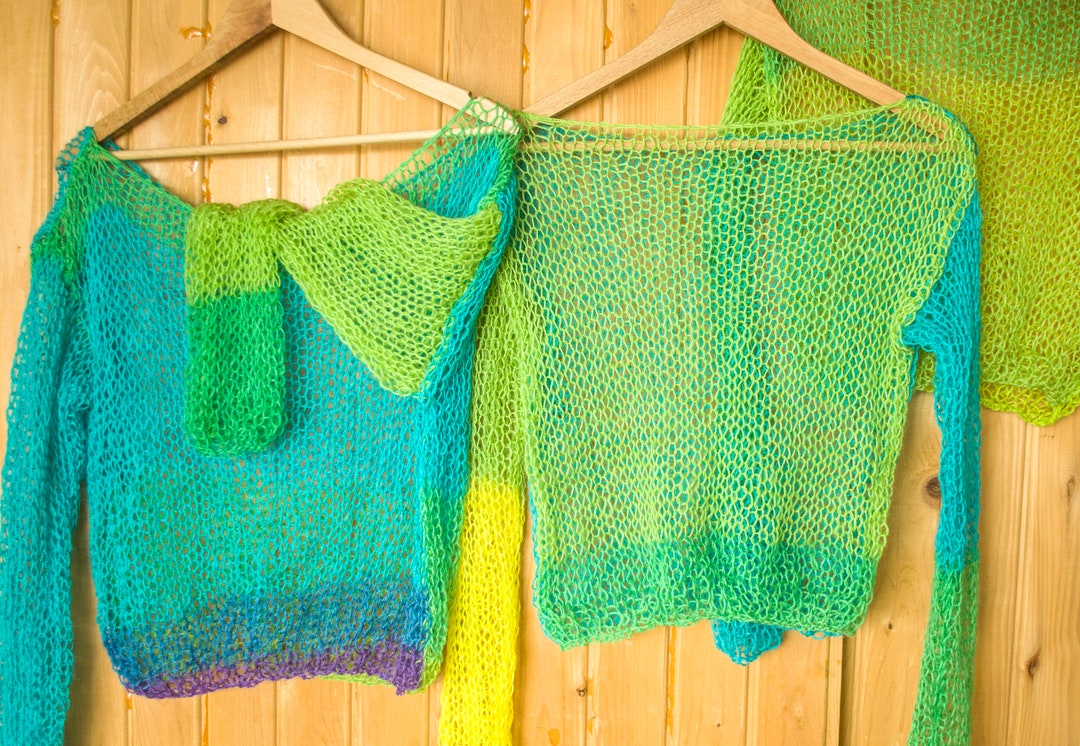 トップス Holey Pattern Mohair Sleeve-less Top Holey Pattern Mohair Sleeve-less Top