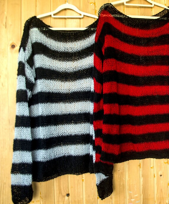 Mens punk mohair jumper hotsell