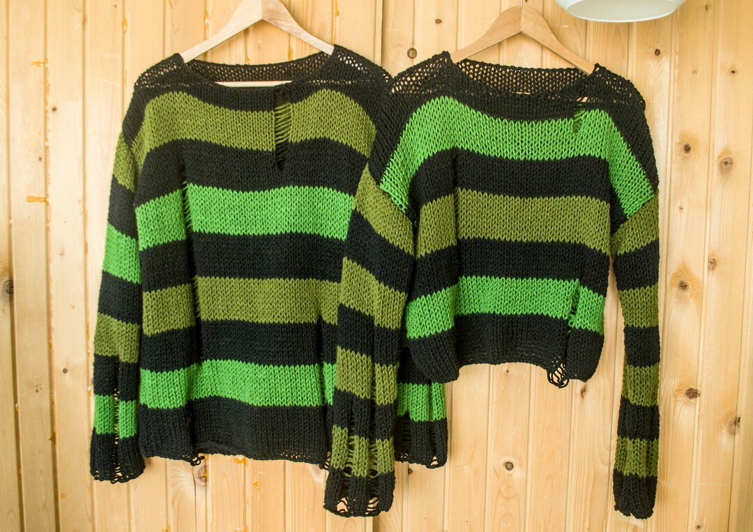 Striped Grunge Sweater, Green Black 90s Grunge Jumper, Agender Punk Shirt, Goth Outfit, Retro Grunge Clothing by Myaqua - Etsy Striped Grunge Sweater, Green Black 90s Grunge Jumper, Agender Punk Shirt, Goth Outfit, Retro Grunge Clothing by Myaqua - Etsy