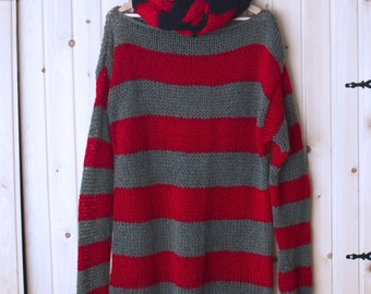 Grunge Mohair Sweater, Black Striped Sweater, Punk Rock Concert Outfit, Nonbinary Mohair Jumper, Blue Striped Sweater Kpop Outfit by Myaqua - Etsy Grunge Mohair Sweater, Black Striped Sweater, Punk Rock Concert Outfit, Nonbinary Mohair Jumper, Blue Striped Sweater Kpop Outfit by Myaqua - Etsy