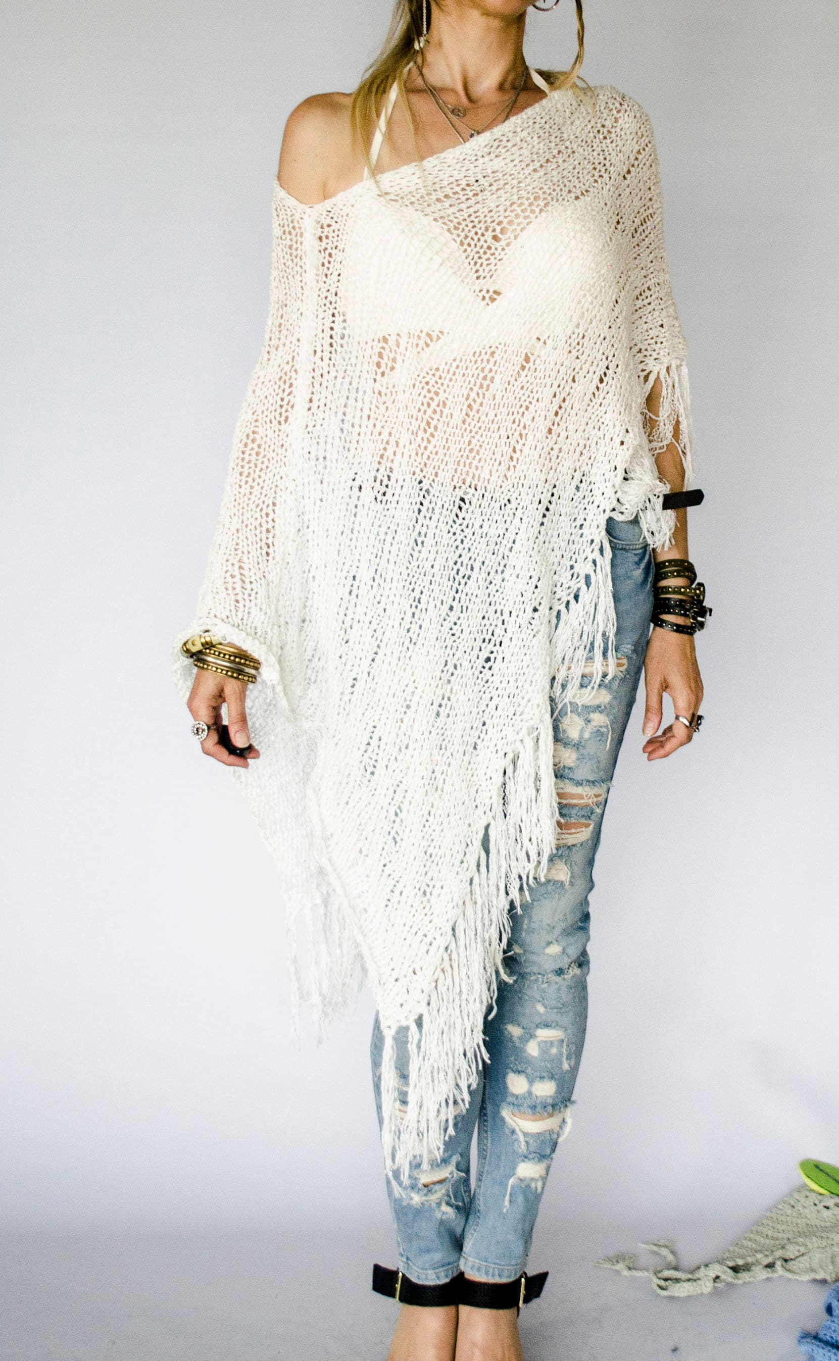 Boho Beach Poncho - Etsy Boho Beach Poncho - Etsy