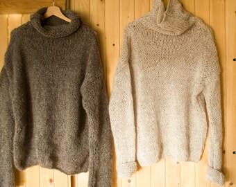 brown pullover sweater