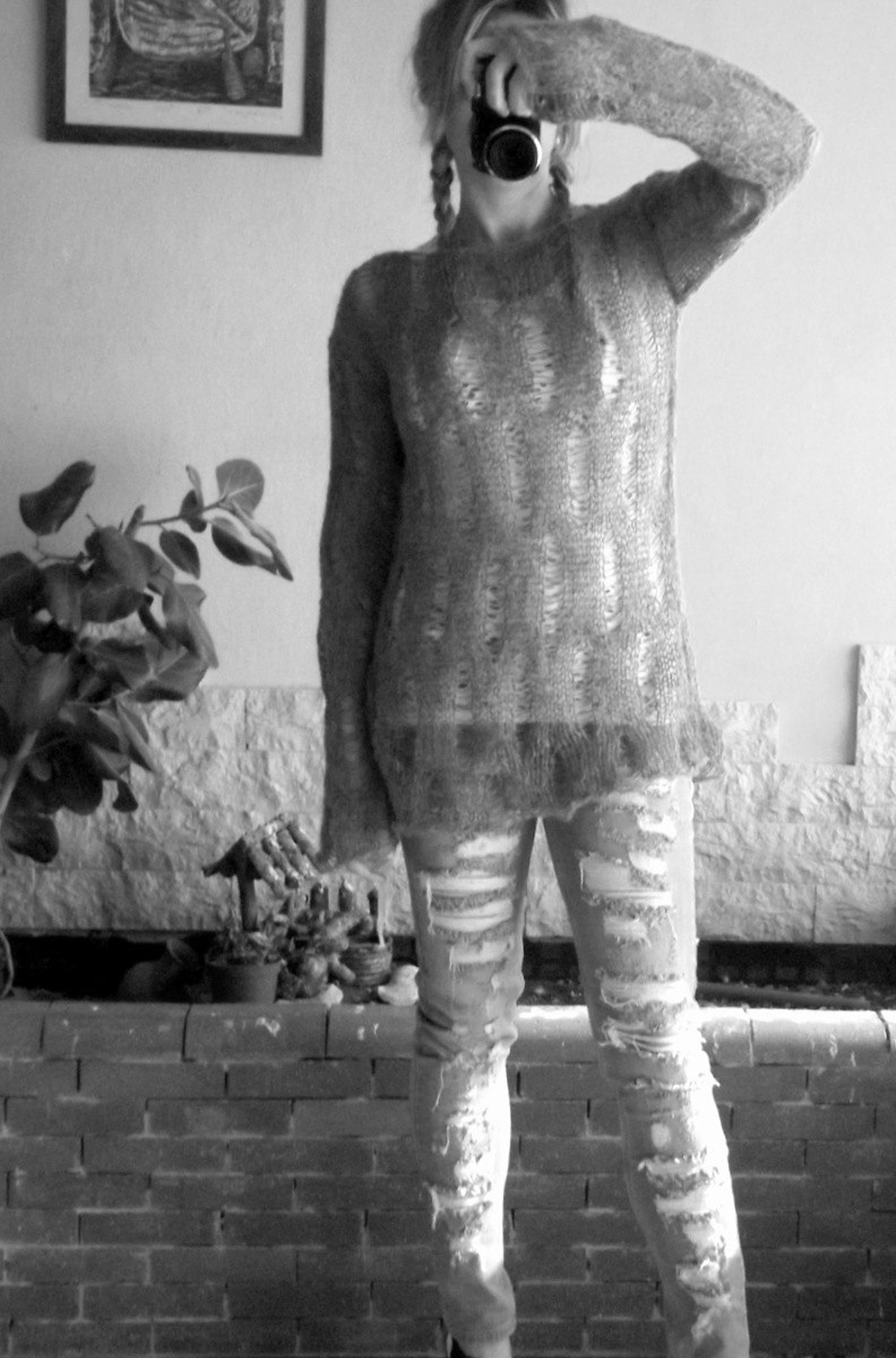 Gray Mohair Jumper Grunge Sweater Shredded Mohair Sweater Etsy