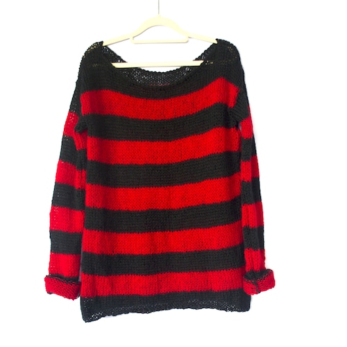 Striped Sweater 90s Style Grunge Jumper Nonbinary Punk - Etsy