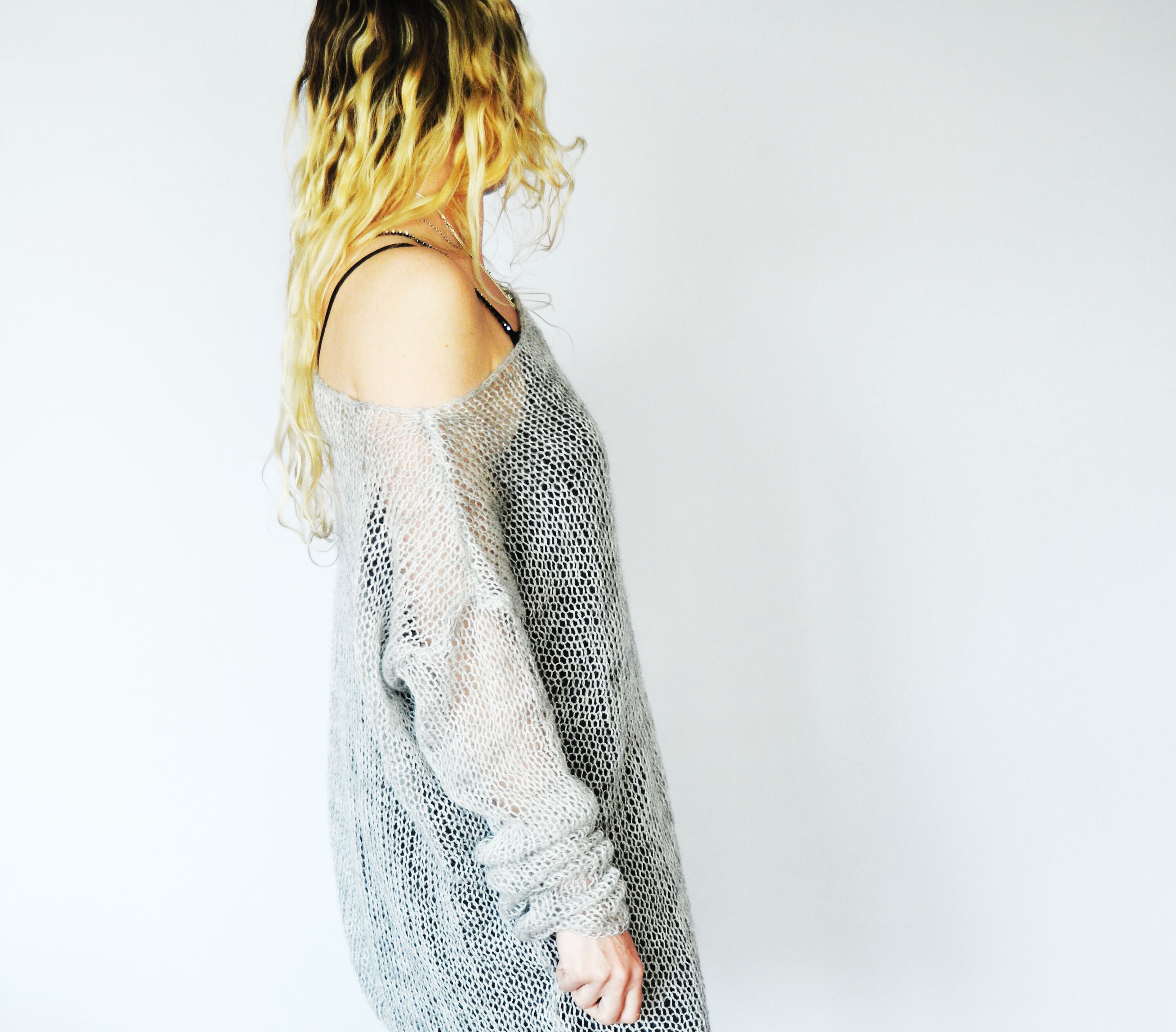 Damen Trenchcoat Lang - Eleganter Poncho Umhang Mit V-Ausschnitt