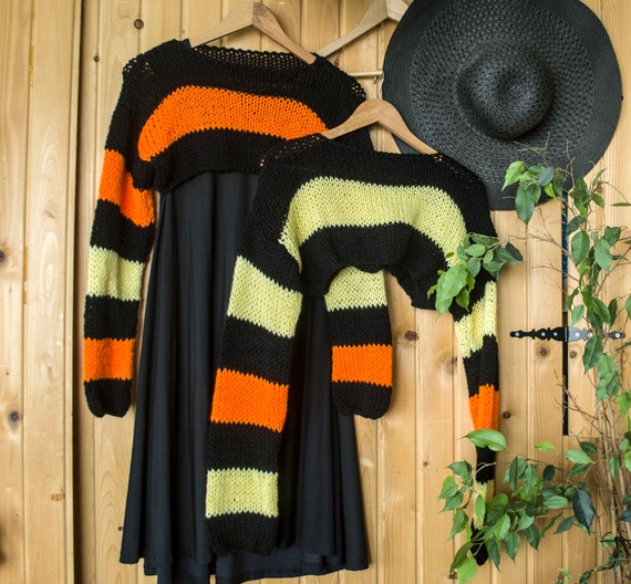 Orange and black jumper sale