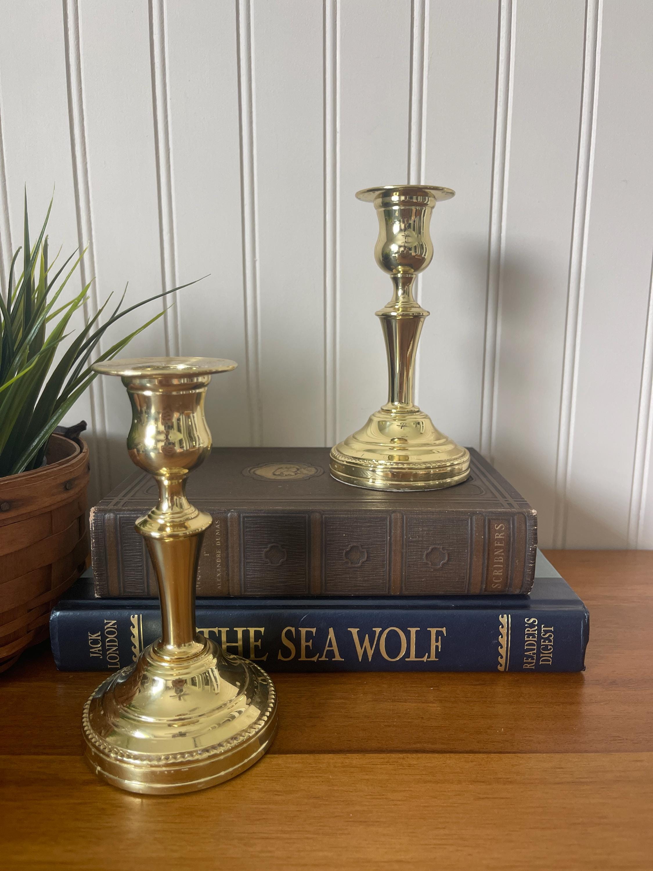 Smithsonian Baldwin Brass Candlestick - Etsy