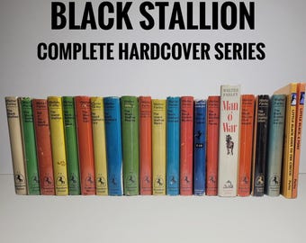 Black Stallion Complete Hardcover Series by Walter Farley, Vintage Children&#39;s Books, Nostalgic Gift, Horse Lovers Gift, Gift for Kids