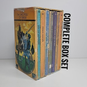 Las Crónicas de Narnia de CS Lewis Ilustrado por Pauline Baynes, Serie completa, Orden de publicación, Caja, Aslan Peter Susan Edmund Lucy