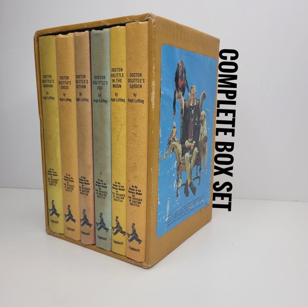 Gas Stop (デイヴィッド・フロイト) 英書 STEIDL ボックスセット Doctor Dolittle Box Set by Hugh Lofting, Vintage Kids Books, in