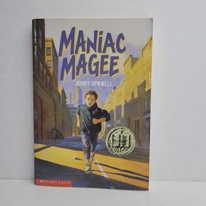 Maniac Magee by Jerry Spinelli, Vintage Kids Books, Book Gift for Kids ...