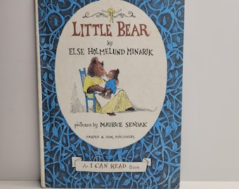 Little Bear by Else Holmelund Minarik, Illustrated by Maurice Sendak, Vintage Kids Books, Book Gift for Kids, Reading, Classic Kids Books