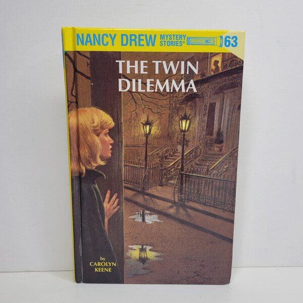 The Twin Dilemma by Carolyn Keene, Flashlight Nancy Drew, Book 63, Vintage Childrens Book, Nostalgic Gift, Gift for Her Girls, Aunt Eloise
