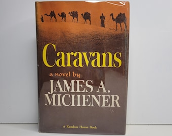 Caravans by James Michener, Vintage Books, Adventure Books, Post World War II, Kabul Afghanistan, Historical Fiction, Book Gifts for Him