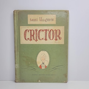 Crictor von Tomi Ungerer, Vintage Kinderbuch, Regenbogen lesen, Buchklassiker, Bücher für junge Leser, Nostalgisches Geschenk, Geschenk für Kinder
