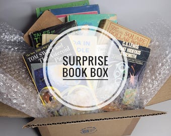 Scatola a sorpresa di libri vintage: regalo per gli amanti dei libri, set da 9