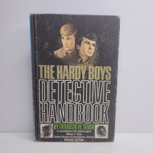 Hardy Boys Detective Handbook by Franklin W Dixon and William F Flynn, Vintage Childrens Book, Frank and Joe Hardy, Nostalgic Gift for Him