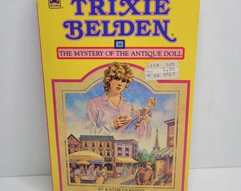 Mystery of the Antique Doll by Kathryn Kenny, Trixie Belden #36, Vintage Kids Books, Bob Whites of the Glen, Mystery Books, Scarce Books