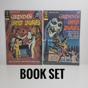 Storie di fantasmi dei fratelli Grimm, Chiave d&#39;oro, Set di libri per bambini vintage, Fumetti, Storie spettrali, Racconti spaventosi, Regalo nostalgico, Regalo per lui