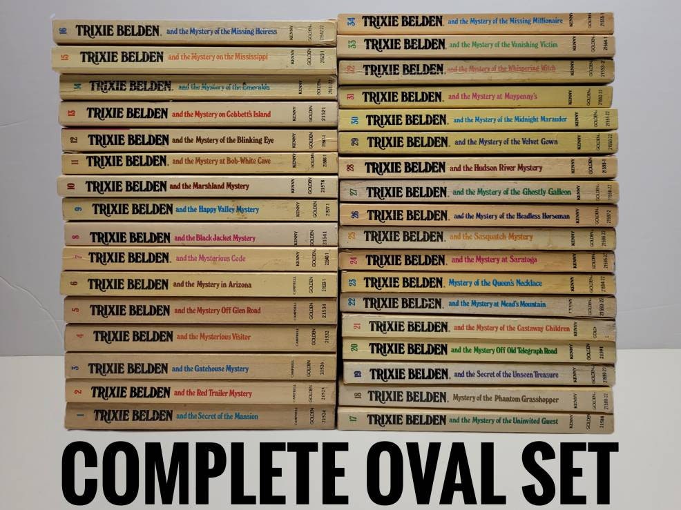 Trixie Belden Complete Oval Set by Julie Campbell Kathryn Etsy