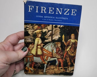 Firenze Guida Artistica Illustrata, a cura di curated by Sandro Chierrichetti, Illustrated Artistical Guide, Italian Book, Painting Statues