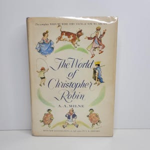 The World of Christopher Robin by AA Milne, Illustrated by Ernest Shepard, Complete Poems, Vintage Childrens Book, Gift for Kids, Pooh Bear