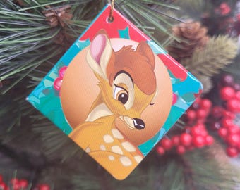 Disneys Bambi Ornament, Mini Disney Storybook Ornaments, Vintage Childrens Book Set, Mini Book, Christmas Ornament, Xmas Gift, Gift for Kids