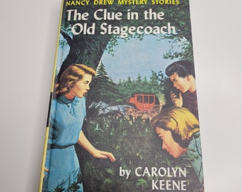 The Clue in the Old Stagecoach, Nancy Drew #37 by Carolyn Keene, Gift for Girls Her, Vintage Childrens Book, Mystery Book, Sleuth Detective