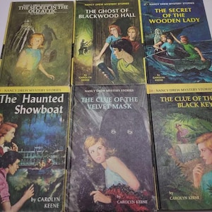 Classic Nancy Drew Books by Carolyn Keene, Vintage Kids Books, Mystery Books, Illustrated Books, Gifts for Her Books, Kids Mystery Books image 14