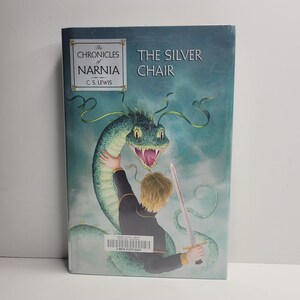 Silver Chair by CS Lewis, Illustrated by Pauline Baynes, Chronicles of Narnia, Book 6, Vintage Kids Books, Adventure Books, Chapter Books