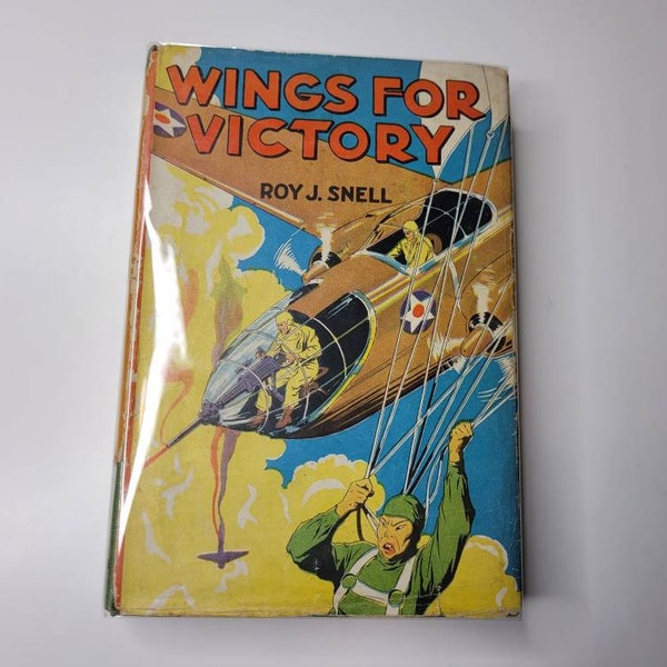 Wings for Victory by Roy J Snell, Vintage Children's Book, WWII Book, Axis and Allies, Aviation Novel, World War II Book, Gift for Him