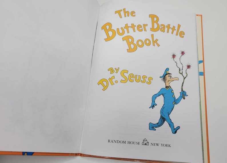 The Butter Battle Book by Dr Suess Vintage Illustrated Etsy