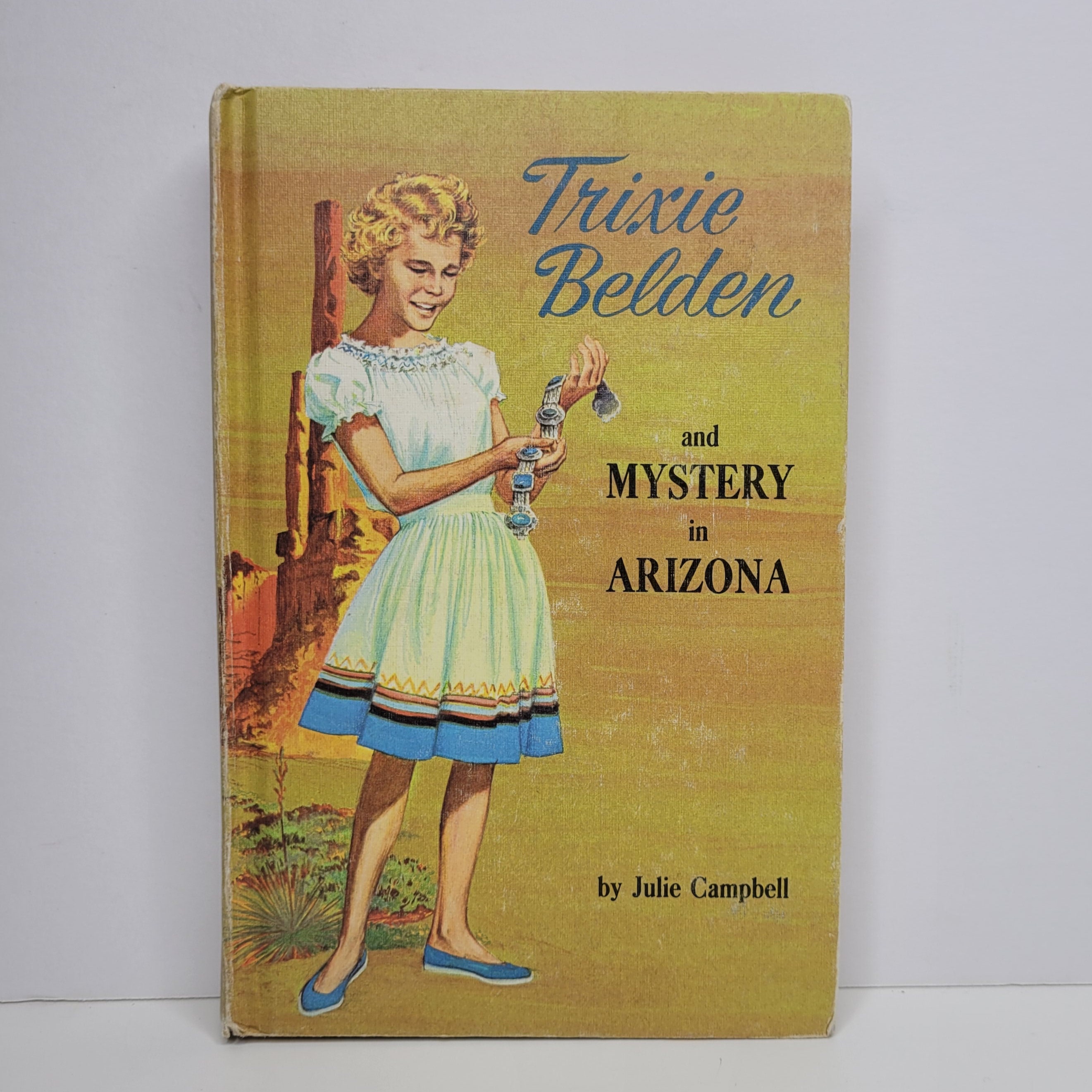 Mystery in Arizona by Julie Campbell, Illustrated by Mary Stevens, Trixie Belden, Book 6, Vintage Kids Books, Deluxe Books, Gifts for Her