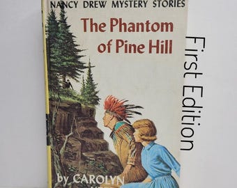 Phantom of Pine Hill, Nancy Drew, Book 41, by Carolyn Keene, First Edition, Book Gifts for Girls, Vintage Kids Books, Classic Nancy Drew