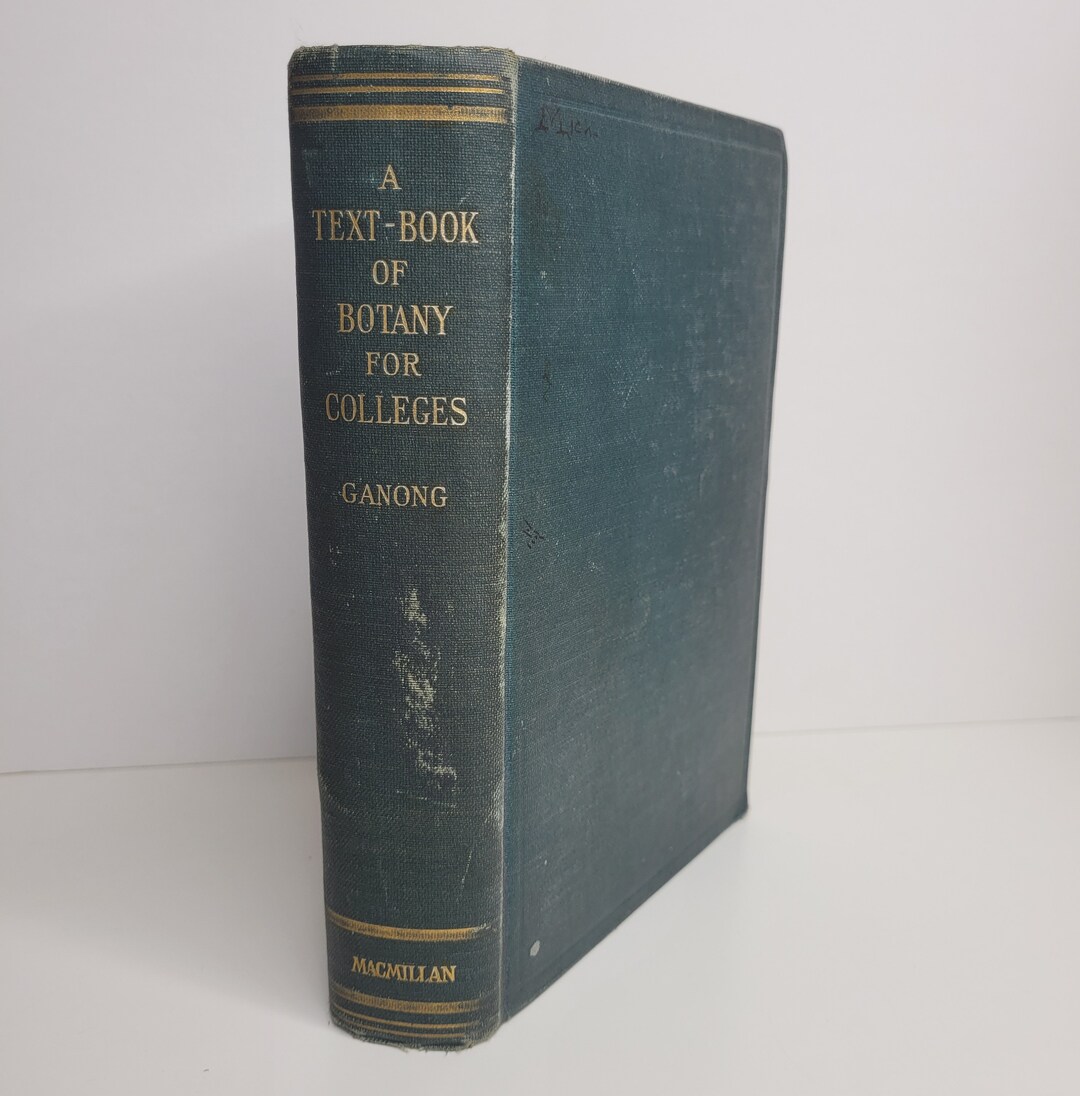 A Text Book of Botany for Colleges 1917, by William Ganong, Antique ...