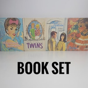 Whitman Novel for Girls Book Set, Tween Novels, That Certain Girl, True to You, Practically Twins, Milestone Summer, Vintage Children&#39;s Book