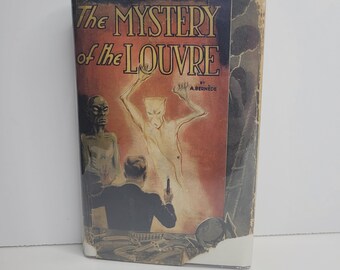 Geheimnis des Louvre von Arthur Bernede, Erste amerikanische Ausgabe, Vintage Bücher, Belphegor, Das Phantom, Mystery Books, Geschenke für Bücherwurm