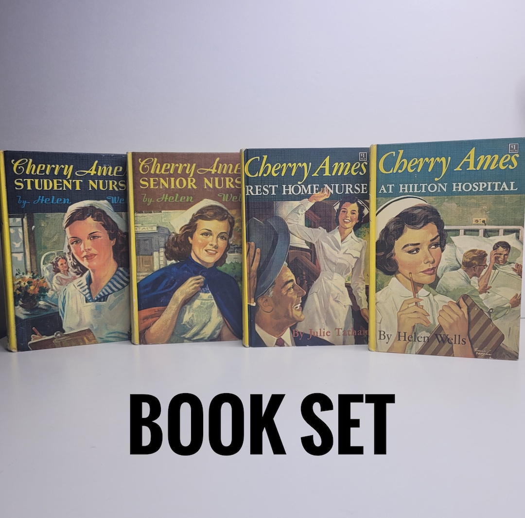 Cherry Ames Book Set by Helen Wells and Julie Tatham, Yellow Spine