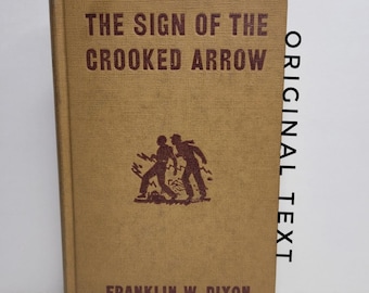 Sign of the Crooked Arrow, Hardy Boys #28, by Franklin W Dixon, Original Text, Mystery Books, Frank and Joe Hardy, Book Gifts for Him