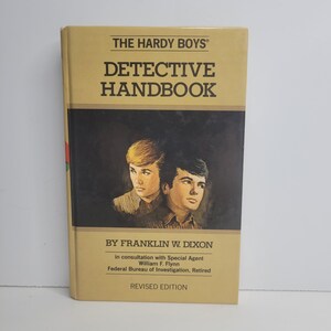Manuel de détective Hardy Boys par Franklin W Dixon et William F Flynn, livre pour enfants vintage, Frank et Joe Hardy, cadeau nostalgique pour lui