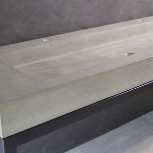 Concrete Trough Sink with Base