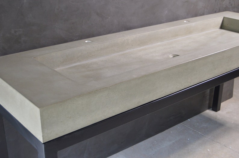 Concrete Trough Sink With Base