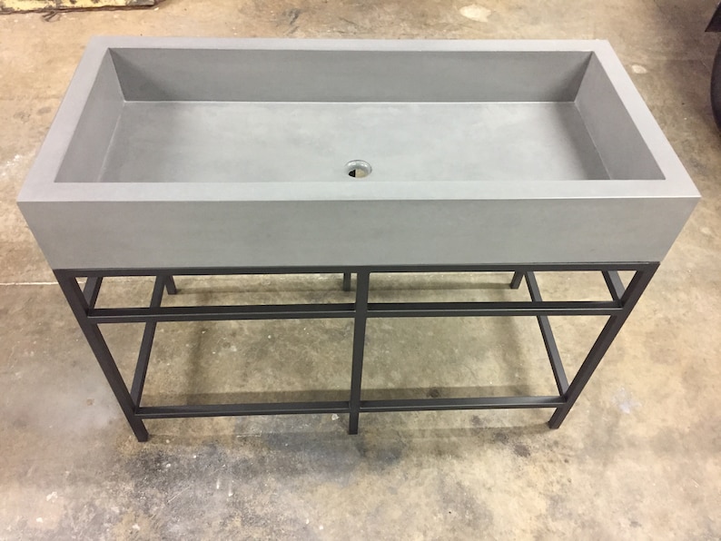 Concrete Farmhouse Trough Sink